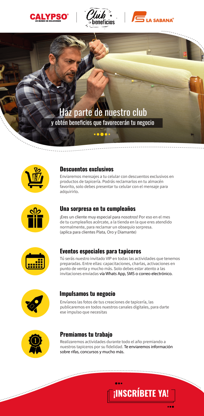 Beneficios CLub del tapicero